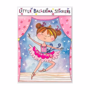 Vier stickervellen met ballerina’s