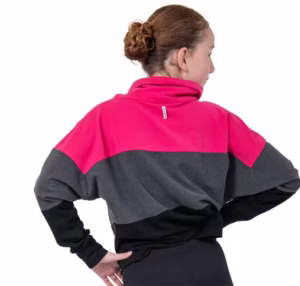 Korte sweater met hoge kol