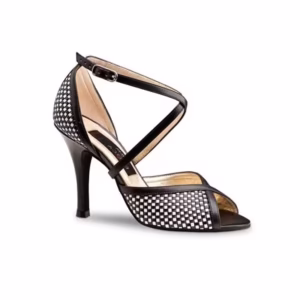High heels met een ruitmotief