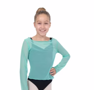 Doorzichtig balletshirt dat je draagt over je balletpakje
